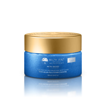 Below Zero Arctic Serenity Coconut Sea Salt Exfoliating Body Scrub with Argan Oil & Vitamin E Booster
