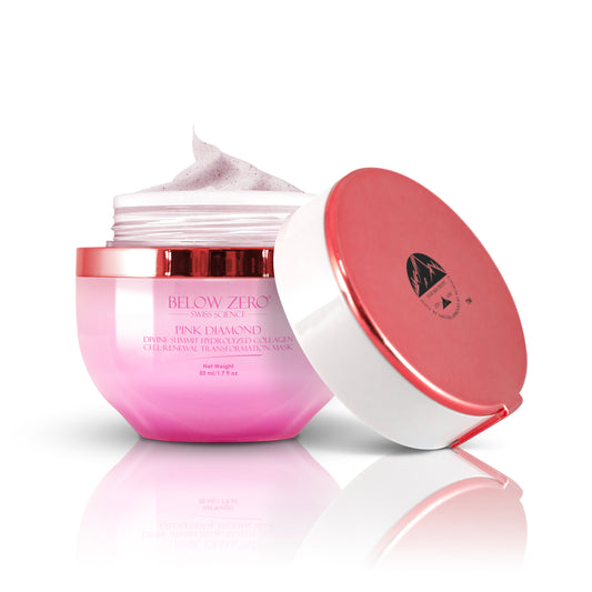 Below Zero Pink Diamond Divine Summit Hydrolyzed Collagen Cell-Renewal Transformation Mask