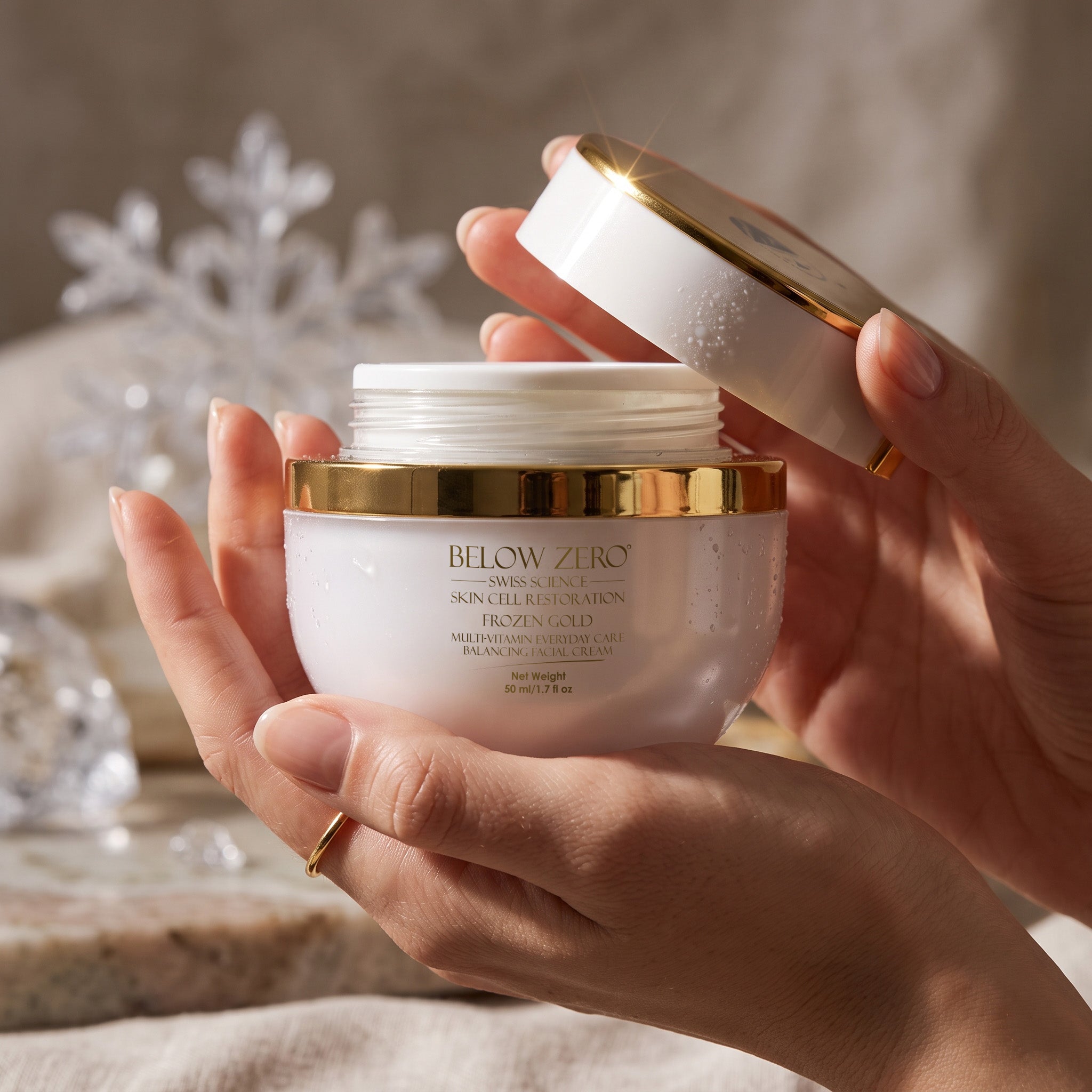 Below Zero Frozen Gold Multi-Vitamin Everyday Care Balancing Facial Cr
