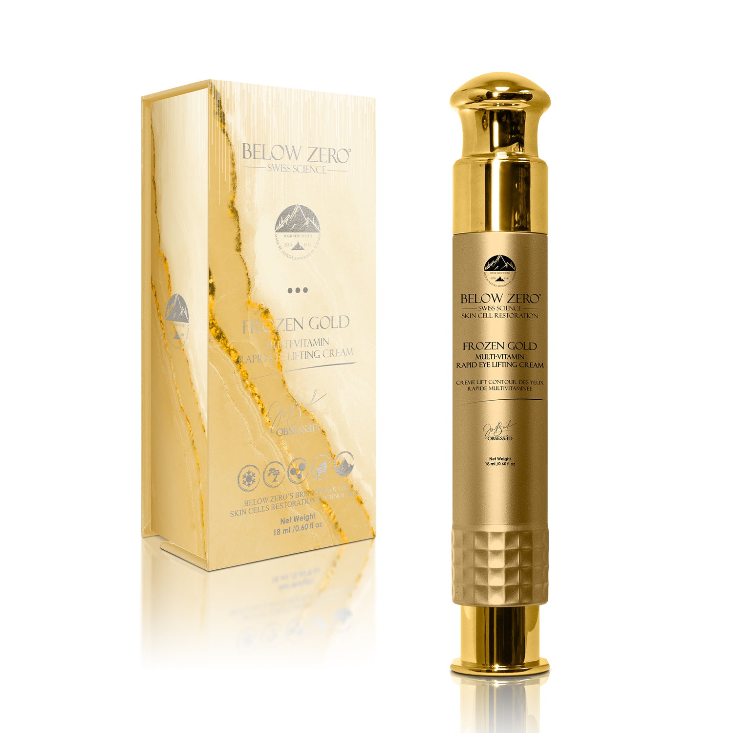 Below Zero Frozen Gold Multi-Vitamin Rapid Eye Lifting Cream