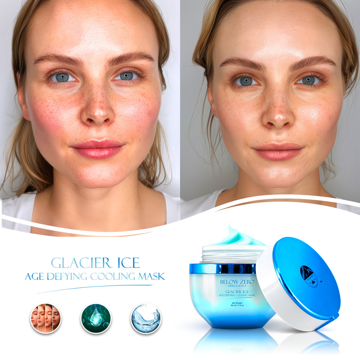 Deep Freezer Mask Below Zero Glacier Ice Age Defying Cooling Mask