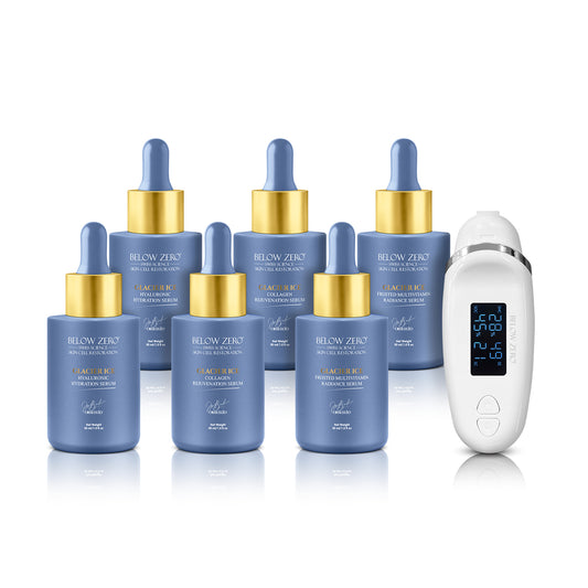 Below Zero Glacier Ice Radiant Skin Rejuvenation Set & Analysis Device