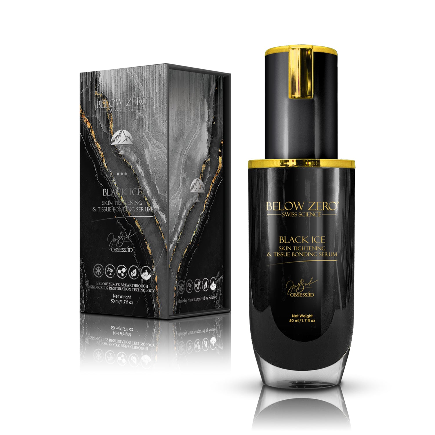 Below Zero Black Ice Skin Tightening & Tissue Bonding Serum