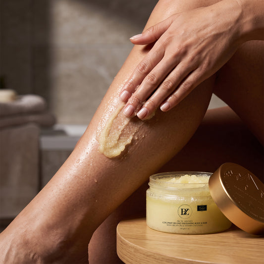 Below Zero Arctic Serenity Coconut Sea Salt Exfoliating Body Scrub with Argan Oil & Vitamin E Booster